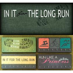 Race Medal Holder/Athletic Medal Hanger - IN IT FOR THE LONG RUN. Wood Wall Mounted Medal Organizer. CUSTOMIZATION Available