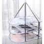 PRO+ 3-Tier Folded Mesh Clothes Hanging Dryer T-Shirt/Sweater/Bra Drying Rack