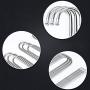 HJYPYJ Magic Hanger,Type s Multi-Layer Storage Magical Hangers,Stainless Steel Multifunction Trouser Hangers,Space-Saving Organizer Hangers, Not Easily Deformed/Silver / 2 pcs