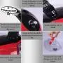 QQT Steam Single Pole Hanging Ironing Machine, Household Handheld Ironing Machine, Creative Mini Hanging Iron-red