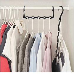 10pcs Random Color Multifunctional Hanger Magic Hanger,Home Travel Folding Convenient Storage Magic Hangers for Clothes