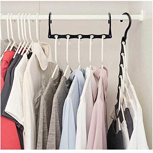 10pcs Random Color Multifunctional Hanger Magic Hanger,Home Travel Folding Convenient Storage Magic Hangers for Clothes