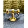 Lucite Robe Hook - Brass Double Hook - Towel Hook - Jacket Hook - Kitchen Fixture - Bathroom Hooks -Modern Wall Hooks