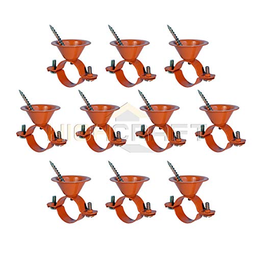 Highcraft HBE-CP12-10 Bell Hanger Copper Coated Steel, 1/2 in. 10 Pack