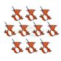 Highcraft HBE-CP12-10 Bell Hanger Copper Coated Steel, 1/2 in. 10 Pack