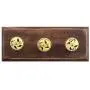 Indianshelf Handmade 2 Artistic Vintage Black Wooden Leaf Coat Hooks Hangers/Clothes Hooks Door Mount