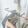 In kds Space Saver Hangers Wardrobe Clothes Closet Stainless Steel Magic Storage Organizer Random Clour 2pcs