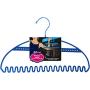 Hang It Jewelry Organizer - Stores Earrings, Bracelets, Rings and Necklaces | Perfect Solution to Messy & Tangled Jewelry Boxes | Extremely Durable - 3MM Steel | Blue Velvet