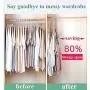 Clothes Hangers Space Saving 4 Packs Hanger Organizer Magic Space Saver Hangers Sturdy Plastic Cascading Hangers Smart Closet Organization for Home, College Dorm Room Clothes Hangers Space Saving 4 Packs Hanger Organizer Magic Space Saver Hangers Sturdy Plastic Cascading Hangers Smart Closet Organization for Home, College Dorm Room