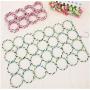 Foldable Scarf Hanger Multi Scarves Display Hang Ties Belt Organize Circle Storage Holder Clothes Hanger 5PC Random Color
