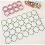 Foldable Scarf Hanger Multi Scarves Display Hang Ties Belt Organize Circle Storage Holder Clothes Hanger 5PC Random Color