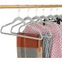 ZENY Pack of 100 Premium Velvet Hangers - Non Slip Velvet Suit Hangers - 360° Swivel Hooks - Space Saving Clothes Hangers (Grey)