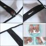 Moth Proof Garment Bags 24 x 40 ( Pack of 6 ) Black Side Breathable Clear Full Zipper Bags for Clothes Storage