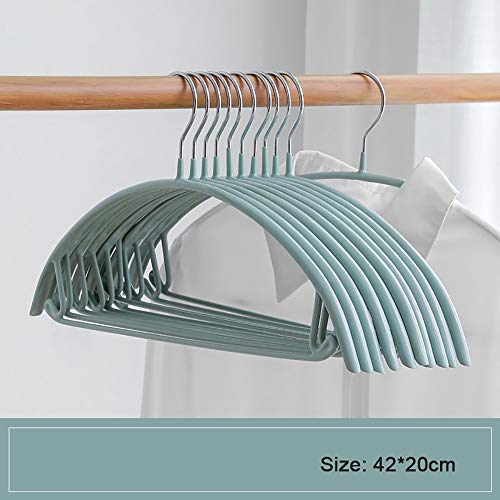 QHQH Pack of 10/20 Metal Hangers, Semicircle PP Dipping Hanger Non-Slip Clothes Hangers Space Saving Clothes Hangers Wet and Dry Hangers for Everyday Use, Multiple Colour (4220cm)