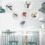 AhlsenL 10 Pack Stainless Steel Plate Hangers for Walls Compatible Decorative Plates Hooks Dish Diaplay Holder 8 Inch with 10 PCS Wall Hooks