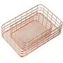 Juvale Metal Wire Baskets - 2-Set Nesting Copper Mesh Storage Box, Organizer for Home Office Bathroom and Bedroom, Rose Gold, Small and Medium Sized Juvale Metal Wire Baskets - 2-Set Nesting Copper Mesh Storage Box, Organizer for Home Office Bathroom and Bedroom, Rose Gold, Small and Medium Sized