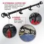 Rubbermaid 3346-20 Automotive Expandable Hanging Clothes Bar: Non-Slip Rubber Coated Car Rod with Accessory Hooks