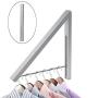 Anjuer Wall Mounted Drying Rack Clothes Hanger Folding Wall Coat Racks Aluminum Home Storage Organiser Space Savers