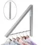Anjuer Wall Mounted Drying Rack Clothes Hanger Folding Wall Coat Racks Aluminum Home Storage Organiser Space Savers Anjuer Wall Mounted Drying Rack Clothes Hanger Folding Wall Coat Racks Aluminum Home Storage Organiser Space Savers
