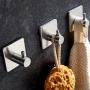 Upgraded 3M Self Adhesive Hooks, Heavy Duty Wall Hooks Space Aluminum Hangers on Home Bathroom Kitchen for Hanging keys,Towels,Robes,Coats,Clothes,Bags,hats-4 Packs Upgraded 3M Self Adhesive Hooks, Heavy Duty Wall Hooks Space Aluminum Hangers on Home Bathroom Kitchen for Hanging keys,Towels,Robes,Coats,Clothes,Bags,hats-4 Packs