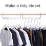 HOUSE DAY Magic Hangers Space Saving Hangers for Clothes Hangers Space Saving Wardrobe Clothing Hanger Oragnizer Closet Space Saver Hangers (12 Pack) (Renewed)