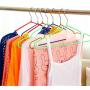 BeesClover Fashionable Decoration 10Pcs Thin Nonslip Wet Dry Dual Use Clothes Hanger for Adults Gold