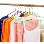 BeesClover Fashionable Decoration 10Pcs Thin Nonslip Wet Dry Dual Use Clothes Hanger for Adults Gold