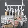 2pcs Multifunctional Plastic Pants Rack Trousers Hanger Clothes Drying Shelf Space Saving Closet Wardrobe Organizer Hanger