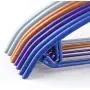 Clothes Racks Hanger Seamless Dip Semi-Circular Non-Slip Shoulder Dress,10pcs, Standard Hangers (Color : Purple)