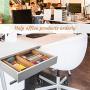 Drawer Organizer Bamboo Storage Boxes - for Kitchen Bathroom Office Desk Wooden Stackable Tray 9x6x2.5inch