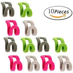 Stable Hanger Connector,NACOLA Cascading Clothes Rack Hook,10Pcs,Color Random