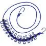 whatswhats Retractable Portable Laundry Clothesline Beach Camping Travel Clothes Drying Rack Hanger with 12 Clothespins for Outdoor Indoor (Blue) whatswhats Retractable Portable Laundry Clothesline Beach Camping Travel Clothes Drying Rack Hanger with 12 Clothespins for Outdoor Indoor (Blue)