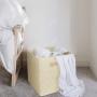 Foldable Storage Cubes Bins Organizer, 13x13in, Beige
