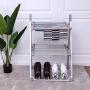 Tangkula Towel Warmer Foldable Free Standing Multifunction Clothes Towels Shoes Drying Rack for Home Bathroom Space Saving Towel Heater Hanger (26" L x 24" W x 39" H)