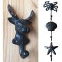 yodaliy Multi-Function Hook Hanger,Wall Mounted Hook Hanger, Cast Iron Whale Tail Shaped Decorative Wall Hook Utility Hanging Hook for Coat Clothes Cap Store Display Rack (14cm x 16cm)