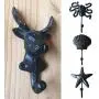 yodaliy Multi-Function Hook Hanger,Wall Mounted Hook Hanger, Cast Iron Whale Tail Shaped Decorative Wall Hook Utility Hanging Hook for Coat Clothes Cap Store Display Rack (14cm x 16cm)