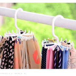 Motonupic 1pcs Tie Rack Adjustable Belt Scarf Hanger Holder Hook Ties Household Cloth - Round Soccer Ring Door Metal Over Wall Butterfly Loop Scarf Holder Single Flower Tier