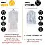 Voilamart 100 Pack Garment Bag Transparent 23.6" x 47.2" - Dustproof Polythene Hanging Clothes Suit Protector Dress Jacket Cover for Dry Cleaner, Home Storage, Travel, Wedding, Road Trip