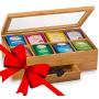 Bambusi Bamboo Tea Storage Boxes - Natural Wood Tea Chest Organizer with Small Drawer | Great Christmas Gift Idea Bambusi Bamboo Tea Storage Boxes - Natural Wood Tea Chest Organizer with Small Drawer | Great Christmas Gift Idea