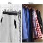 NORTHERN BROTHERS Pants-Hangers-12PCS-Skirt-Hangers-Pant-Hangers-with Clips Slack Hangers Pants Trouser Hangers Clothes Hangers for Pants