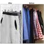 NORTHERN BROTHERS Pants-Hangers-12PCS-Skirt-Hangers-Pant-Hangers-with Clips Slack Hangers Pants Trouser Hangers Clothes Hangers for Pants