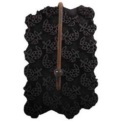 Indianshelf Handmade 1 Artistic Vintage Brown Wooden Block Coat Hooks Hangers/Hooks for Hanging