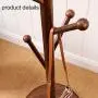 DZWLYX Solid Wooden Coat Rack Entryway Hall Bedroom Stand Tree Rack 72.4x17.7inch for Clothes Hat Handbag Jacket Scarf Hanger 8 (Color : Style 5)