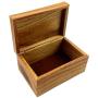Oberstuff.com Deer Buck Head, 6 x 4 x 3.25 Jewelry/Storage Box. All Natural Exotic Woods with Brass Hinged Lid. Hand-Made Wood Applique Design on Lid.