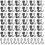 LeonBach 200 Pcs 1'' Small S Hooks, Black S Hooks Mini Ornament Hooks Jewelry S Hooks Mini S Hooks Small Hooks for Hanging LeonBach 200 Pcs 1'' Small S Hooks, Black S Hooks Mini Ornament Hooks Jewelry S Hooks Mini S Hooks Small Hooks for Hanging