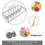 Adhesive Sink Organizer Sponge Holder+Dish Cloth Hanger, 2 in 1, Ideal for Removable Hanging Sink Caddy Brush Holder or Adhesive Sink Rack Dish Drainer, SUS304 Rust Proof,No Drilling