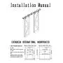 CCJH Antique Style Wood Door Hardware Rhombus Style Rollers Hangers Black (NO SLIDING RAIL)
