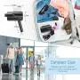 Travel Steamer for Clothes, Steam Iron for Clothes with 25s Quickly Preheating to Fabric Wrinkles Remover, Work for All Angles Support at Home