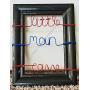 LITTLE MAN CAVE Wire Picture Frame - LITTLE MAN CAVE Wall Hanger - Twisted Wire Frame - Red and Blue Twisted Wire