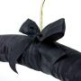 HANGERWORLD 10 Black 17inch Satin Padded Top Coat Clothes Garment Dress Hangers